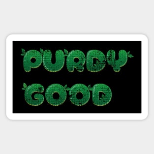 Purdy Good // Football Fan Design Sticker